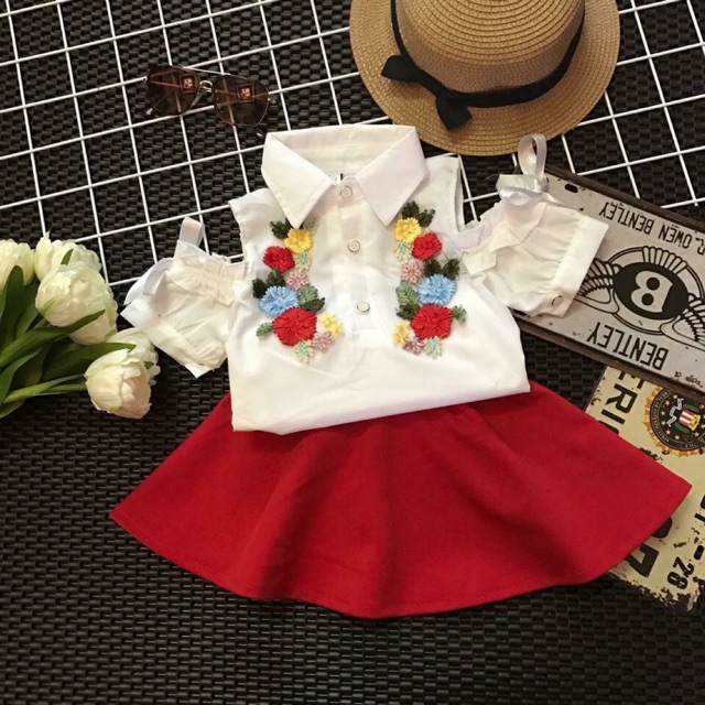 Set zara thêu hoa