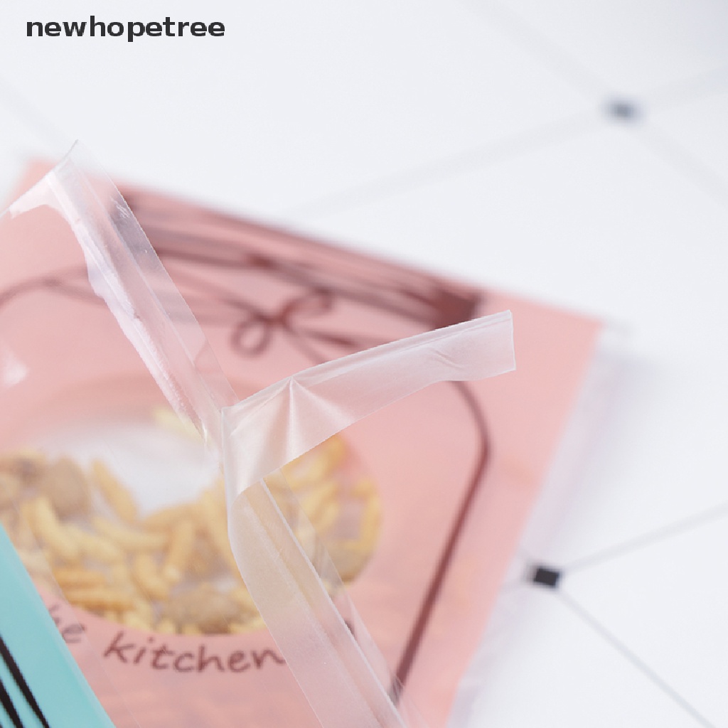 Set 100 Túi Đựng Bánh Kẹo Tự Dính Hình Bình Đựng Quà Giáng Sinh / Sinh Nhật / Đám Cưới