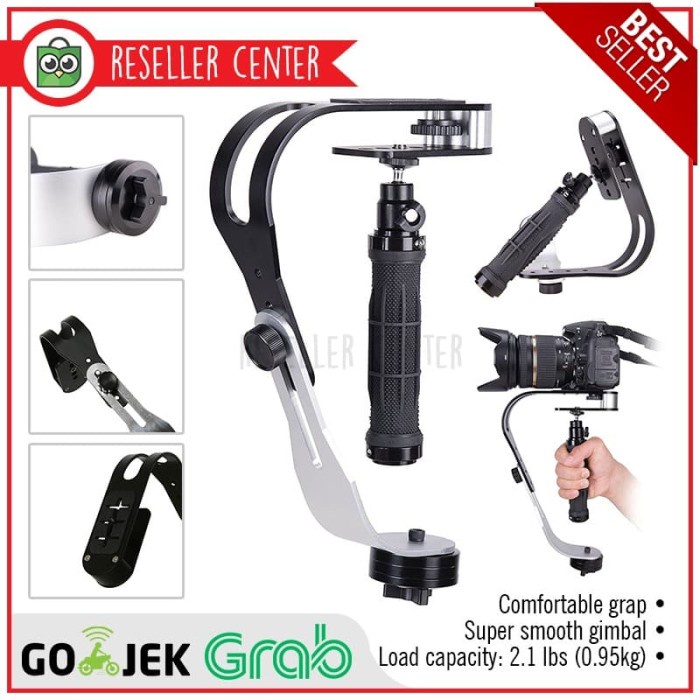 Tay cầm chống rung cho Camera gopro xiaomi-yi sjcam dslr | BigBuy360 - bigbuy360.vn