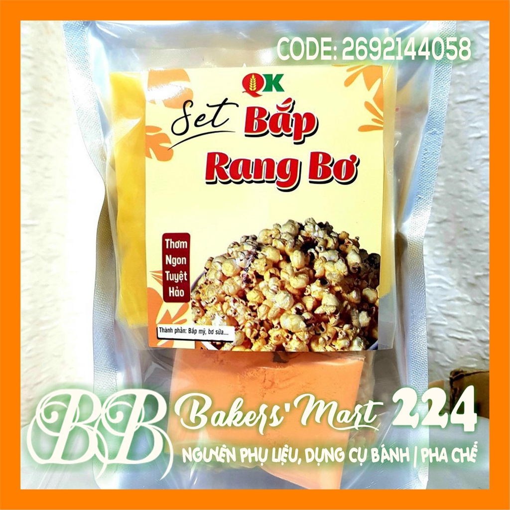 Set combo nguyên liệu BẮP RANG BƠ QK