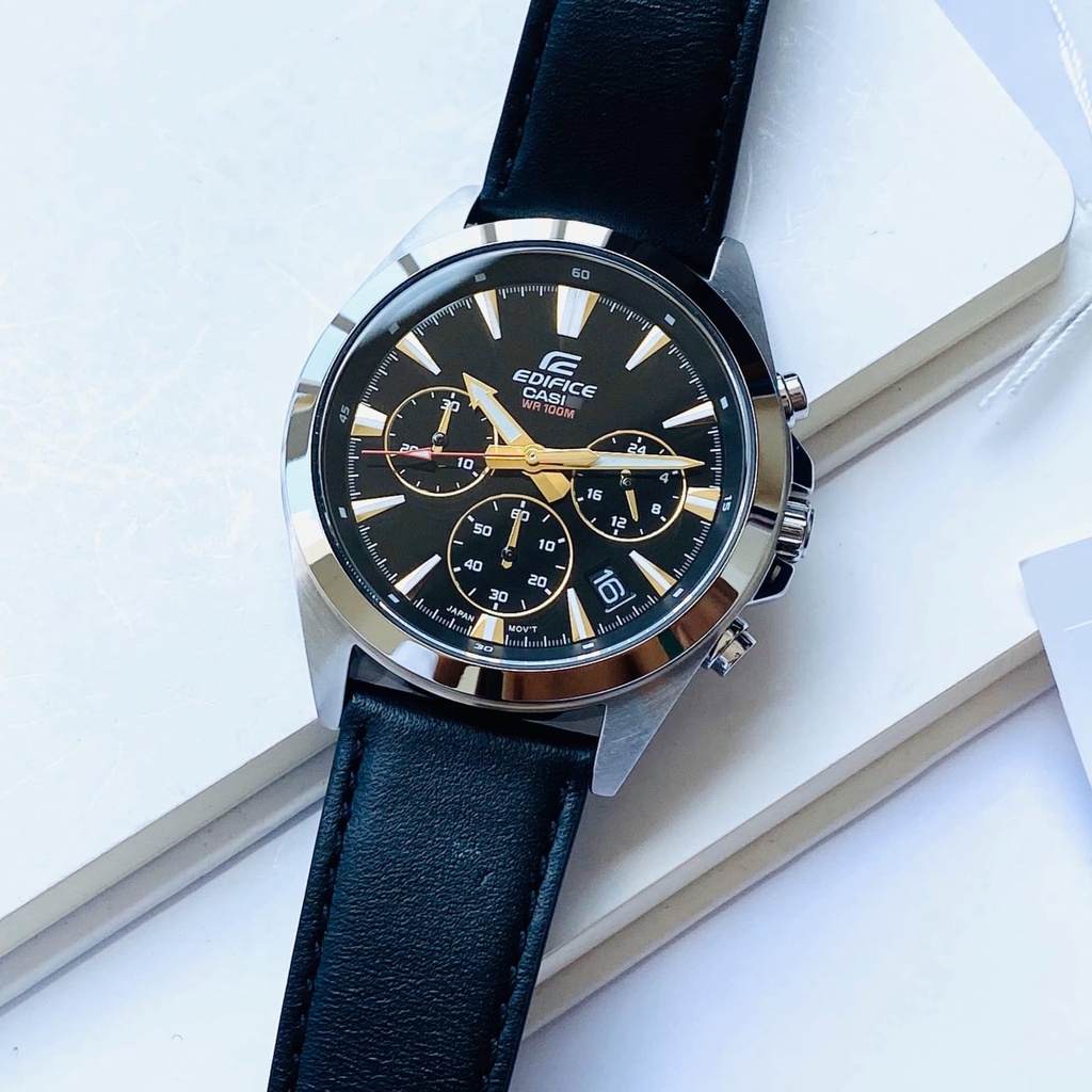 Đồng hồ nam dây da chính hãng Casio EDIFICE EFV-630L-1AVUDF