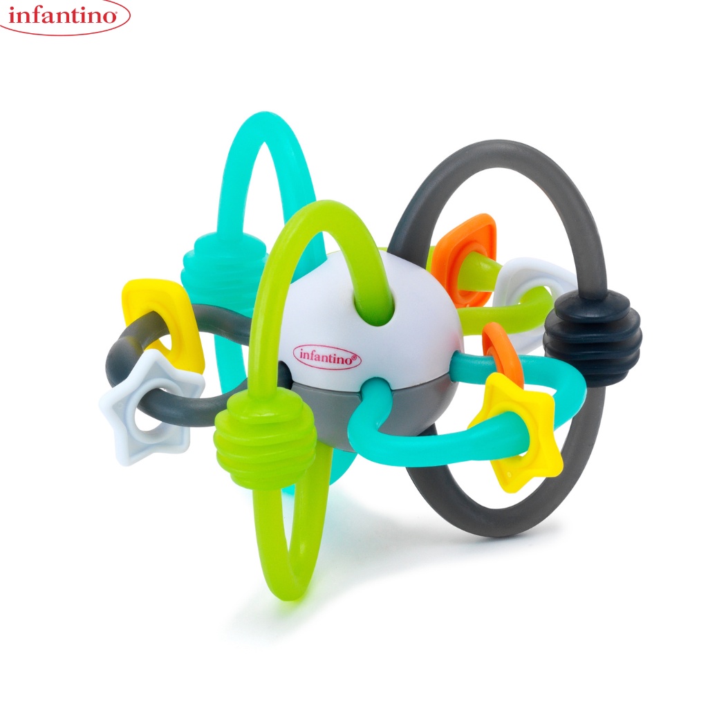Gặm Nướu Cho Bé INFANTINO Vòng Tròn - Đồ Chơi Chất Liệu Nhựa ABS An Toàn Cao Cấp Cho Bé Từ 0m
