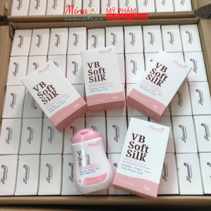 Dung Dịch Vệ Sinh Hanayuki VB Soft &amp; Silk Màu hồng, DDVS Hana phiên bản mới,chiết xuất thiên nhiên, hương thơm nhẹ nhàn