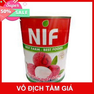 Vải hộp lon 565gam - Làm trà vải cực ngon