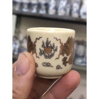 Chén Lẻ Mầu Xanh Và Vàng