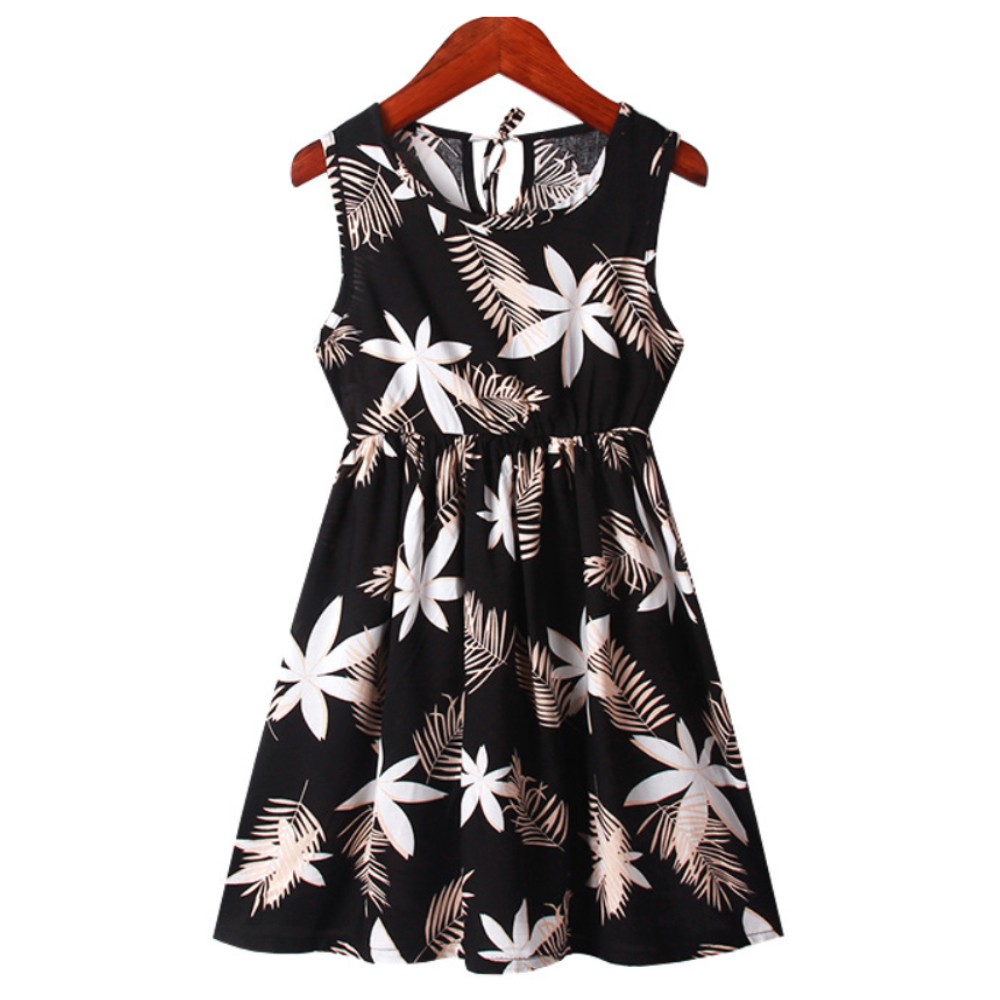 Đầm Hoa Tay Ngắn Dễ Thương Cho Bé Gái