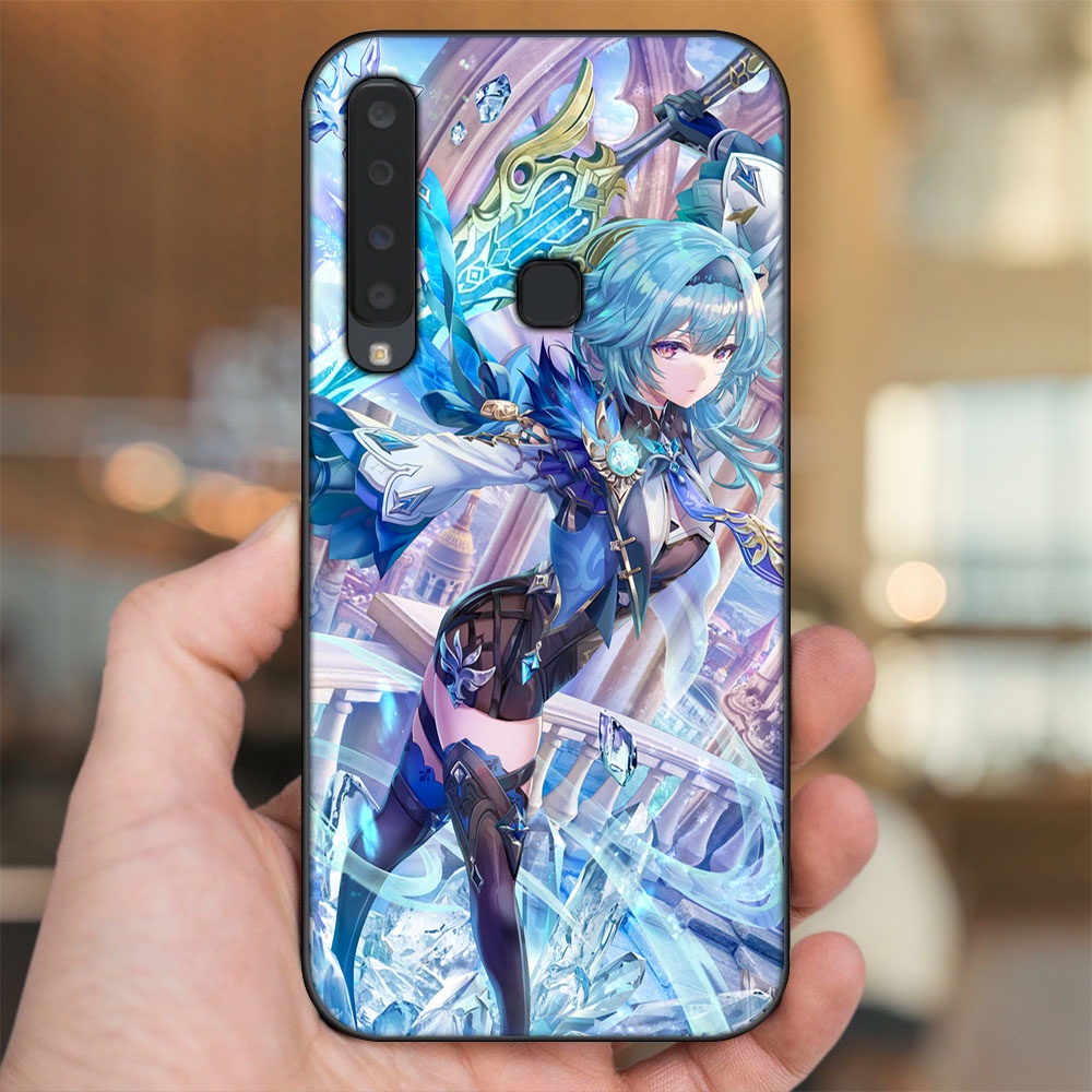 Ốp lưng Samsung A9 2018 viền đen in hình Eula Genshin Impact