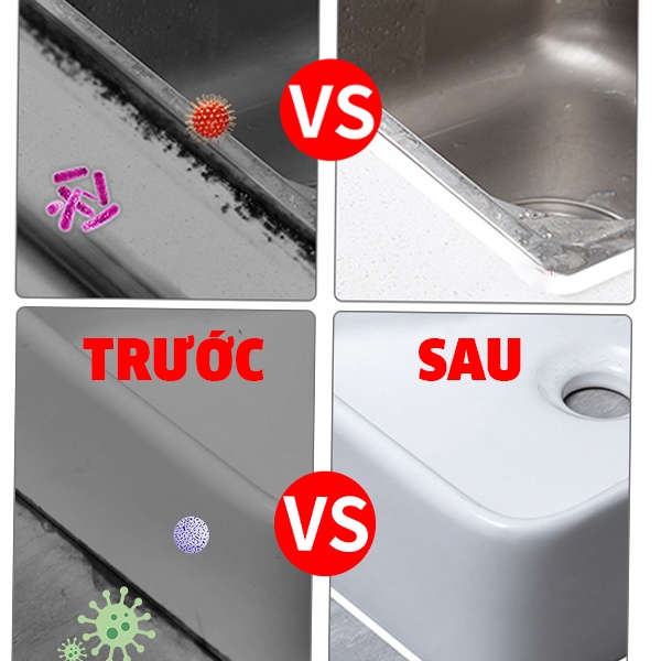 Keo miết mạch KAPU bịt khe hở bồn rửa chén, nhà vệ sinh, khô nhanh, chống nấm mốc, chống nước an toàn với trẻ nhỏ