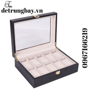Hộp Đựng Đồng Hồ Vỏ Gỗ 10 Chiếc