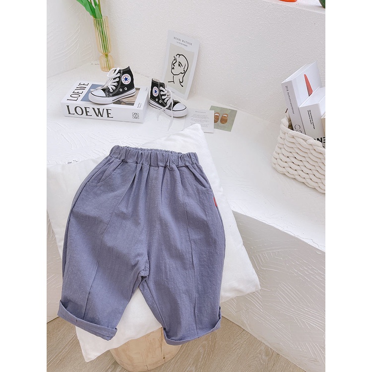 Quần Short Cotton Mỏng Năm Tấc Mùa Hè Phong Cách Nhật Hàn Hàng Mới 2022 Cho Bé Trai Và Bé Gái
