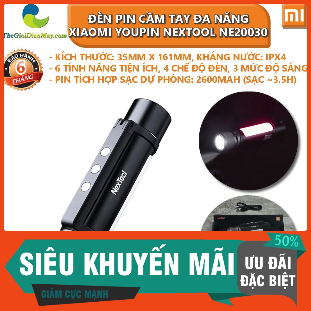 [SIÊU SALL ] Đèn pin cầm tay đa năng Xiaomi Youpin Nextool NE20030 6 in 1 - Bảo hành 6 tháng - Shop Thế Giới Điện Máy .