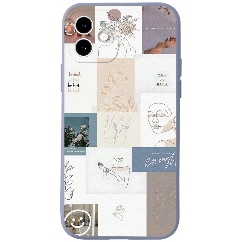 Ốp lưng JURSUE mềm chống sốc hình dễ thương đẹp  cho iPhone 13 12 11 Pro Max SE 2020 X XR XS 8 7 ip 6S 6 Plus Y1930