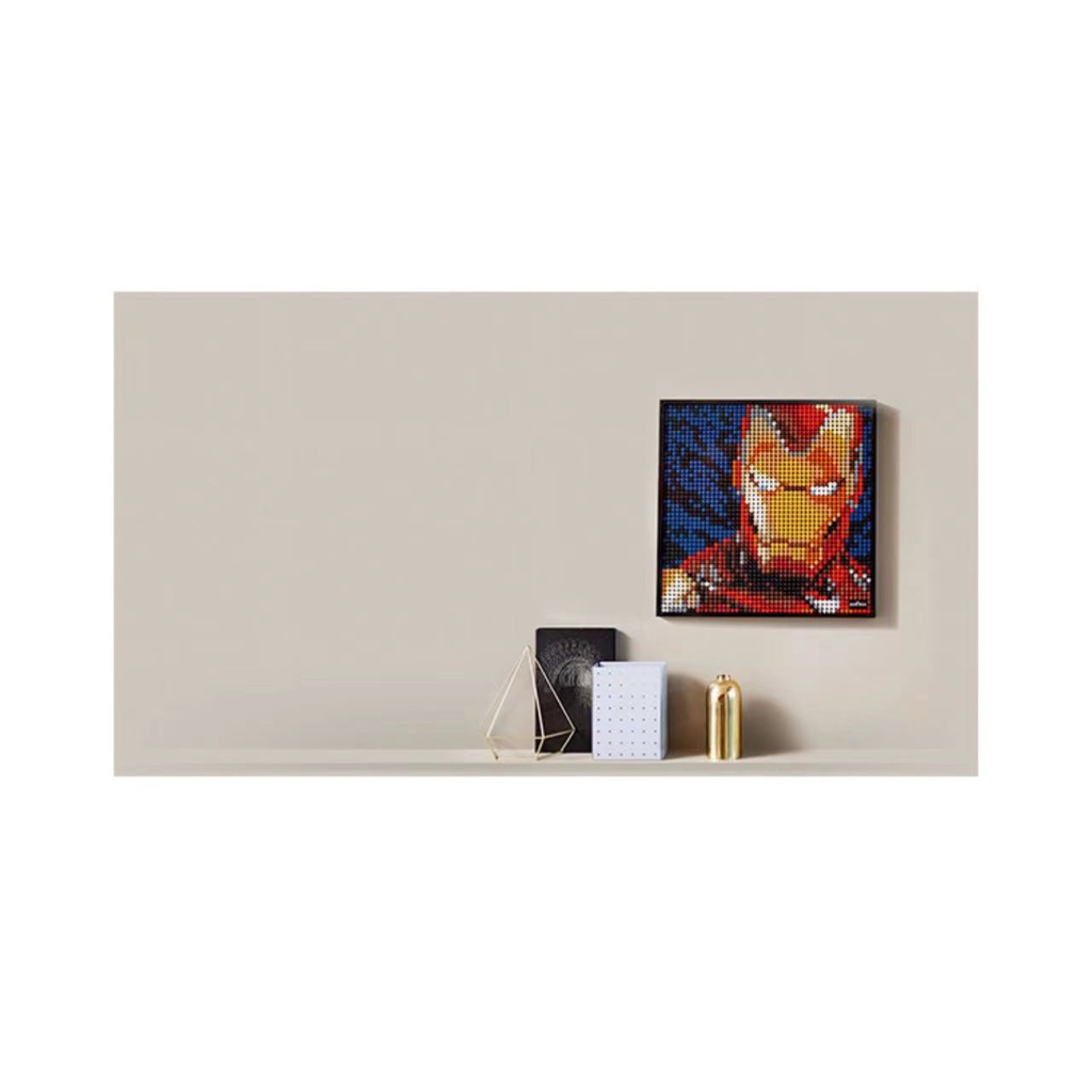 3167 Chiếc|Khung Ảnh Lắp Ráp Lego Hình Iron Man