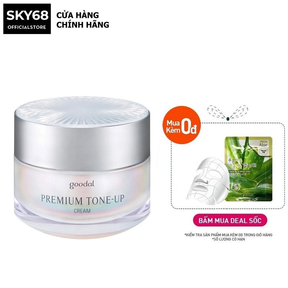 Kem Dưỡng Ốc Sên Trắng Da Và Nâng Tone Da Tức Thì Goodal Premium Snail Tone-Up Cream 10ml/30ml (MẪU MỚI)