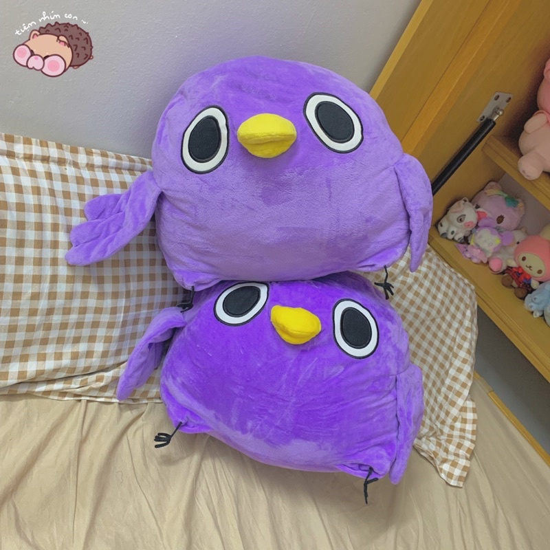 Gấu bông Chim béo Mentori Sticker Messenger