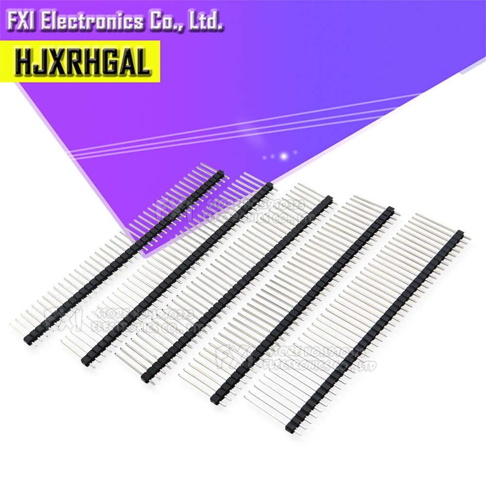 Set 10 Đầu Nối 40 Pin 1x40 2x40 Cho Arduino Màu Đen Dài 2.54MM Dài 15MM-25MM