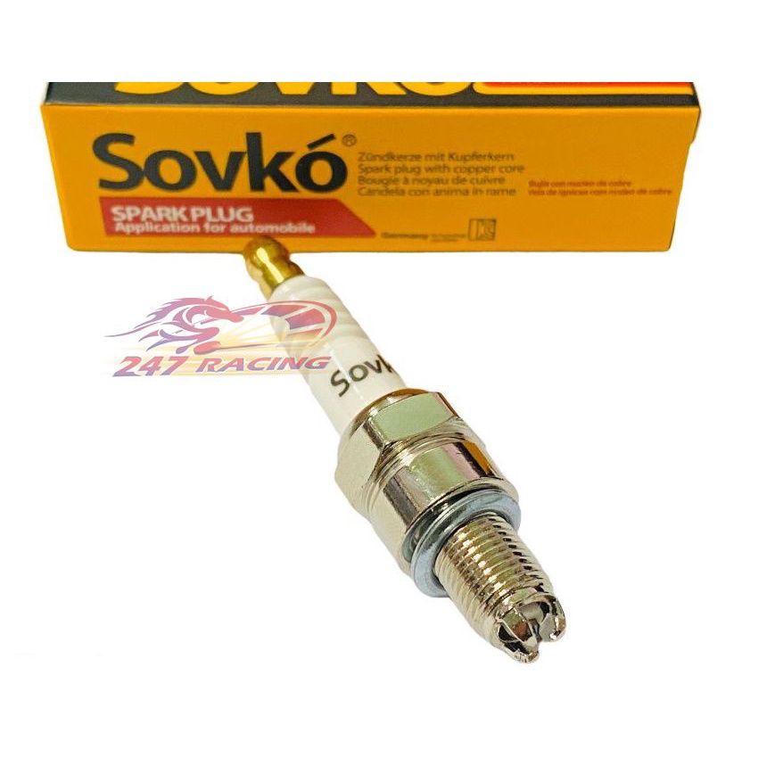 Bugi 3 Chấu SOVKO Chân Ngắn đánh lửa siêu mạnh gắn xe máy nhiều loại hàng nhập khẩu