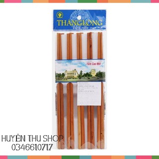 Vỉ 10 đôi đũa gỗ sao đá Thăng Long