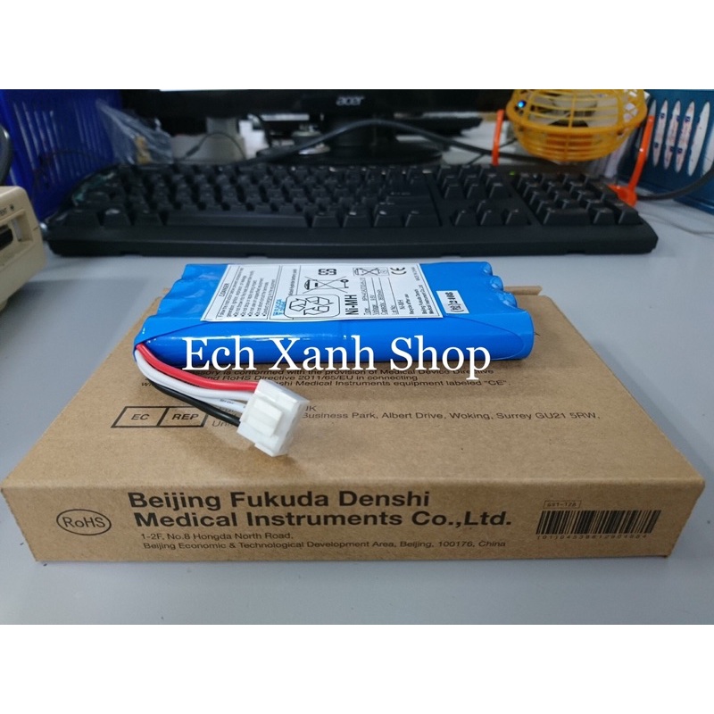 Pin máy đo điện tim FX-7102/FCP-7101 / FX-8100 / FX-8200 / Fukuda Denshi