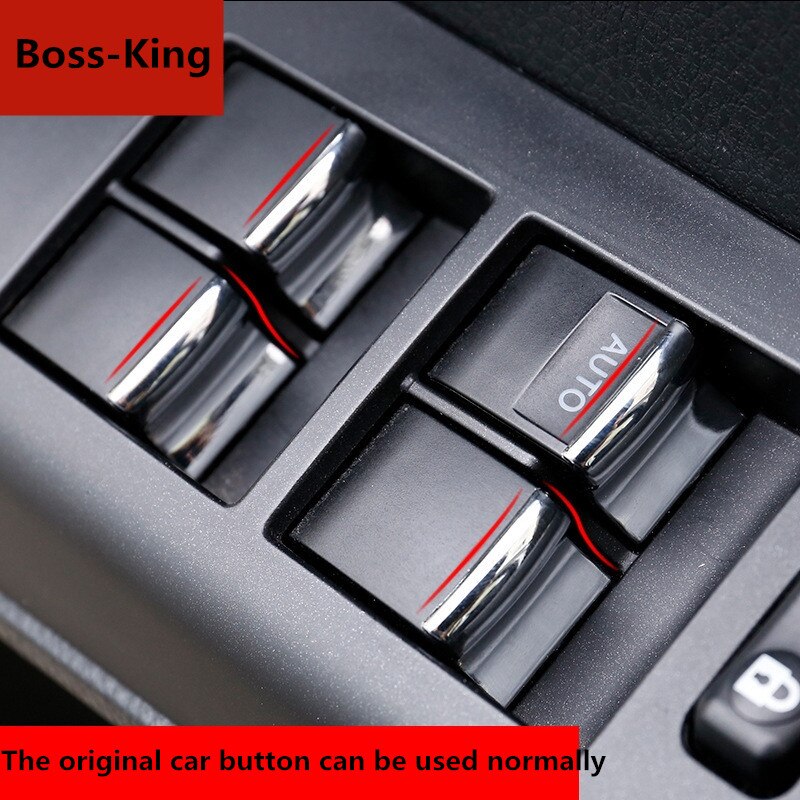 Bộ 7 Miếng Dán Nút Bấm Điều Khiển Cửa Sổ Xe Hơi Toyota VIOS ALTIS CAMRY RAV4 WISH Yaris