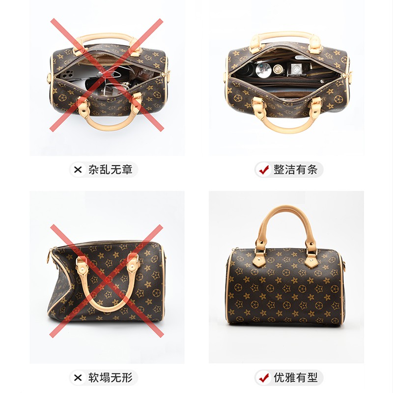 Lót túi form lv speedy 25 30 35 bag organiser insert Túi xách Trọn gói Túi mật Gói thu thập Túi dọn dẹp