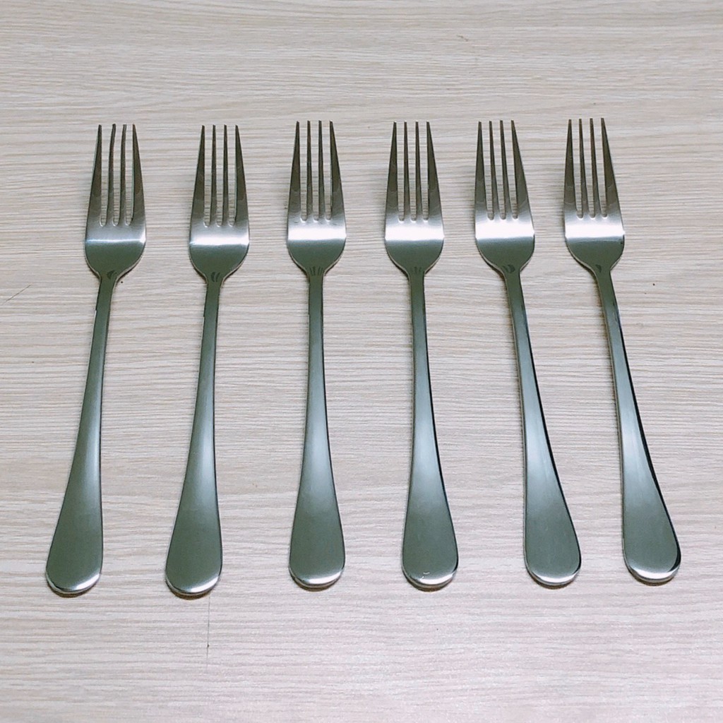 Nĩa / Dĩa Inox cao cấp 18-0 Hiệu SHN dài 20cm - Thép không gỉ sáng bóng