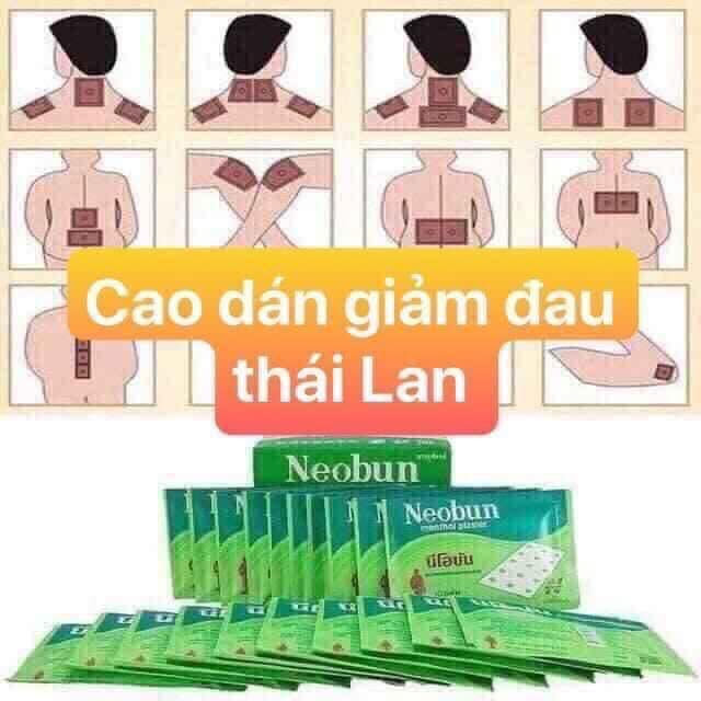 Miếng cao dán giảm đau Neobun Thái Lan