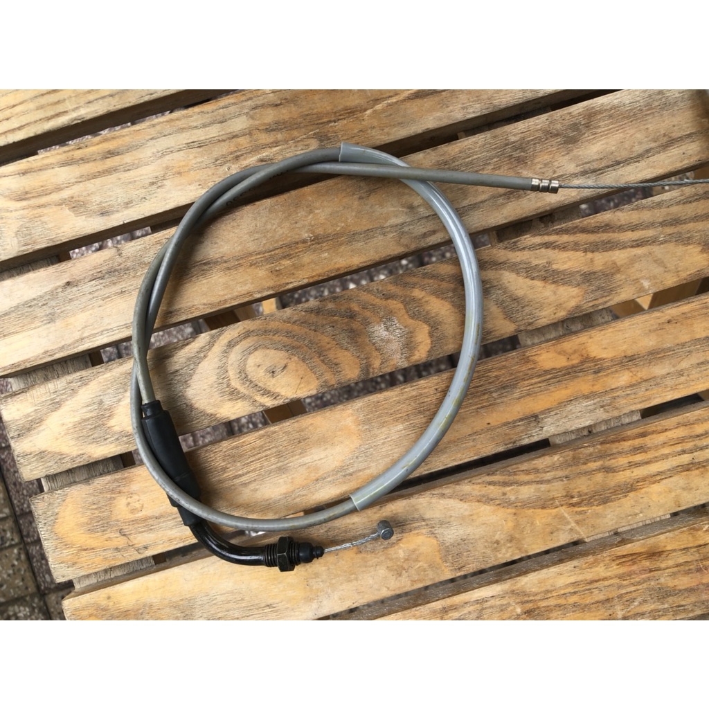 01 dây ga cuốn  ngắn - ghidong thấp màu xám sáng cho xe honda 67-71