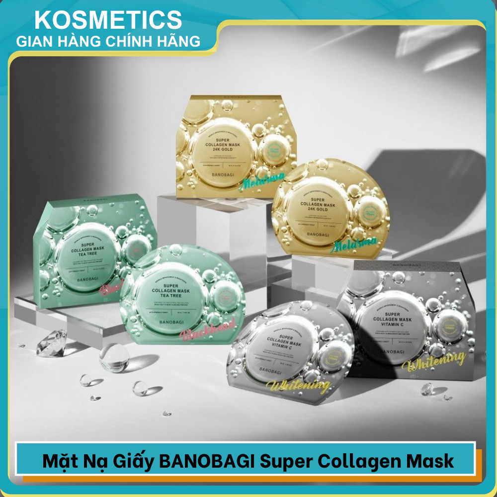 Mặt nạ dưỡng da bổ sung Collagen, Vitamin BANOBAGI Super Collagen Mask