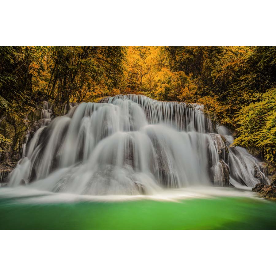 Tranh phong cảnh thác nước thiên nhiên tươi đẹp 3D