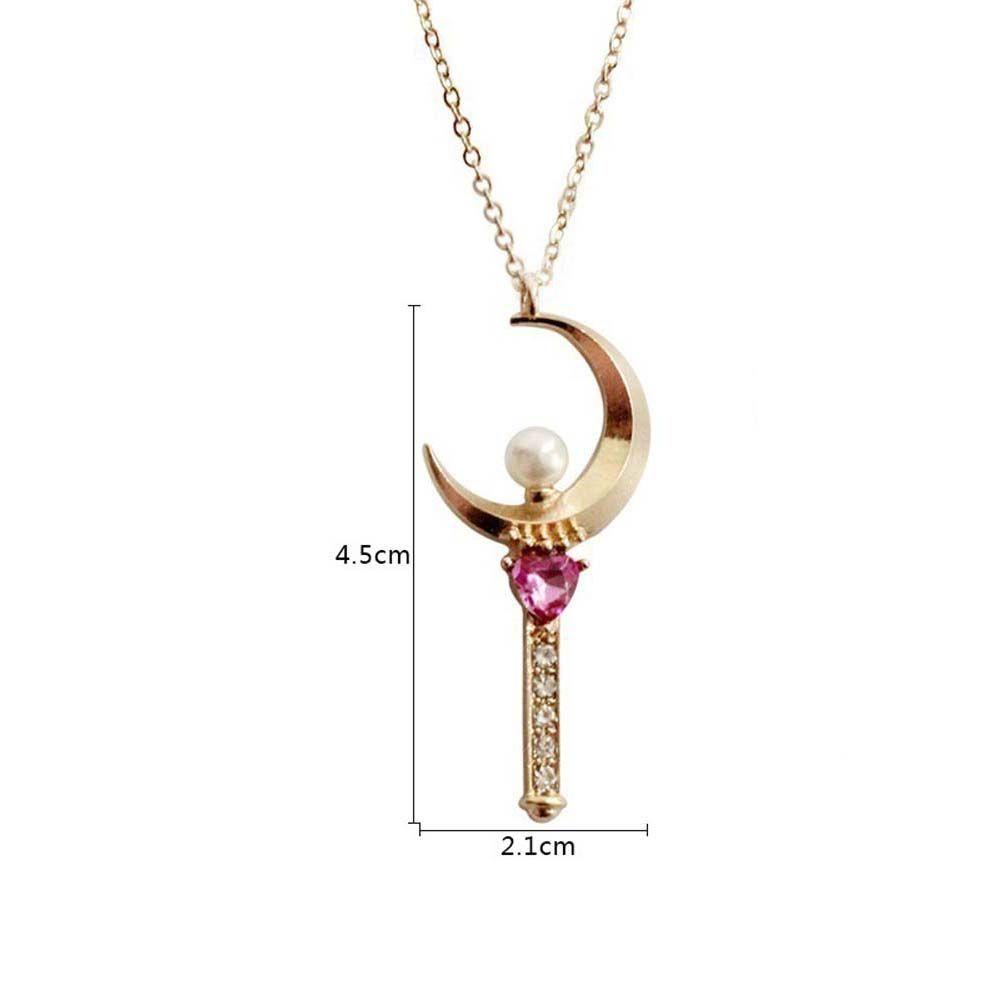 Vòng cổ Mặt Hình Mặt Trăng Và Ngôi Sao Dễ Thương|Cô Gái Hợp Kim