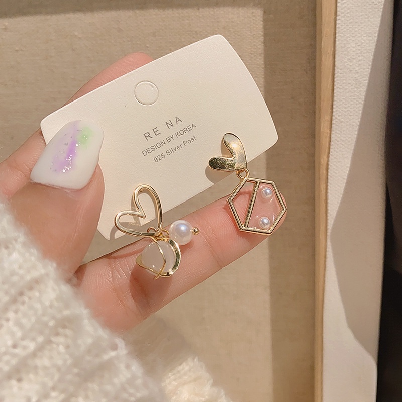 Bông Tai Ngọc Trai Thời Trang Hàn Quốc s925 Cho Nữ