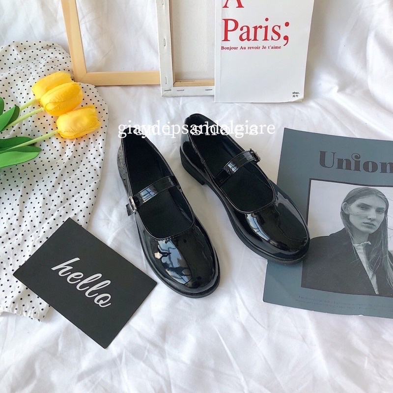 Giày búc bê khoá cài đế độn 7cm lịch lãm cao cấp