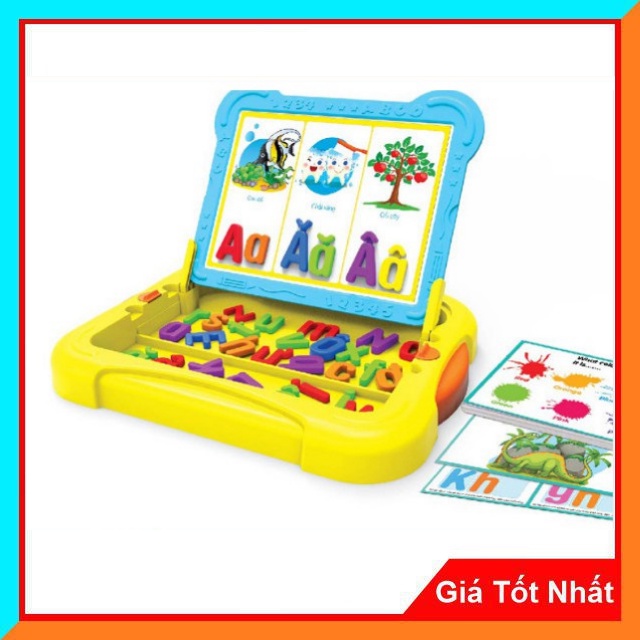 Đồ chơi học tập cho bé - Bảng Học Thông Minh Grimm1, Phiên Bản Học Chữ Cái Tiếng Việt-Tiếng Anh