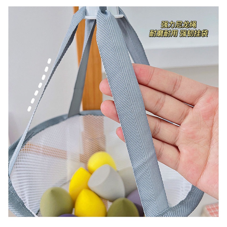 Giá Lưới Phơi Khô Cọ Trang Điểm Chống Gió Thoáng Khí Thiết Kế Dạng Treo Tiện Lợi