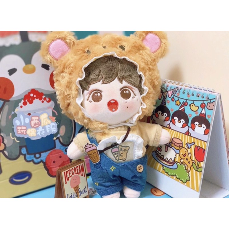 Set outfit gấu cho doll 10,15,20cm (outfit doll)