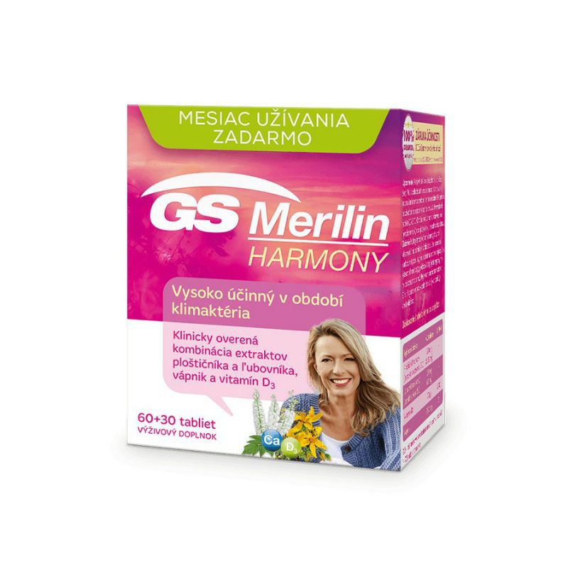 GS Merilin Harmony - Hỗ trợ phụ nữ thời kỳ tiên mãn kinh và mãn kinh dẫu hiệu bốc hỏa, nóng bừng, giảm ham muốn