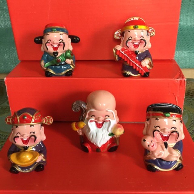 Bộ tượng thần tài 5 ông PHÚC-LỘC-THỌ ( loại to) | BigBuy360 - bigbuy360.vn