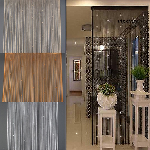 Rèm cửa sổ Đính Hạt Dạng Tua Rua Trang Trí Nhà Cửa