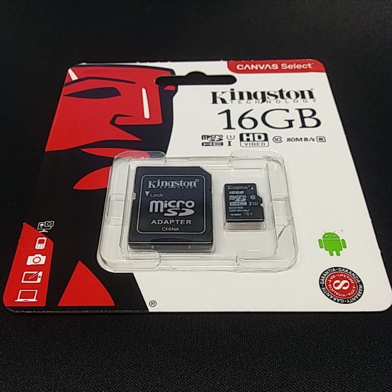 Thẻ nhớ 16Gb Kington MicroSD kèm Adapter