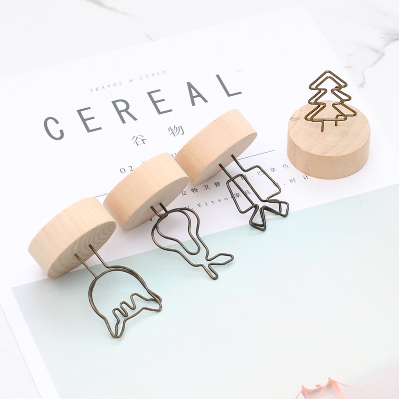 [Merry Christmas] Giá Đỡ Giấy Ghi Chú Để Bàn Trang Trí Phòng Khách Có Thể Tháo Rời