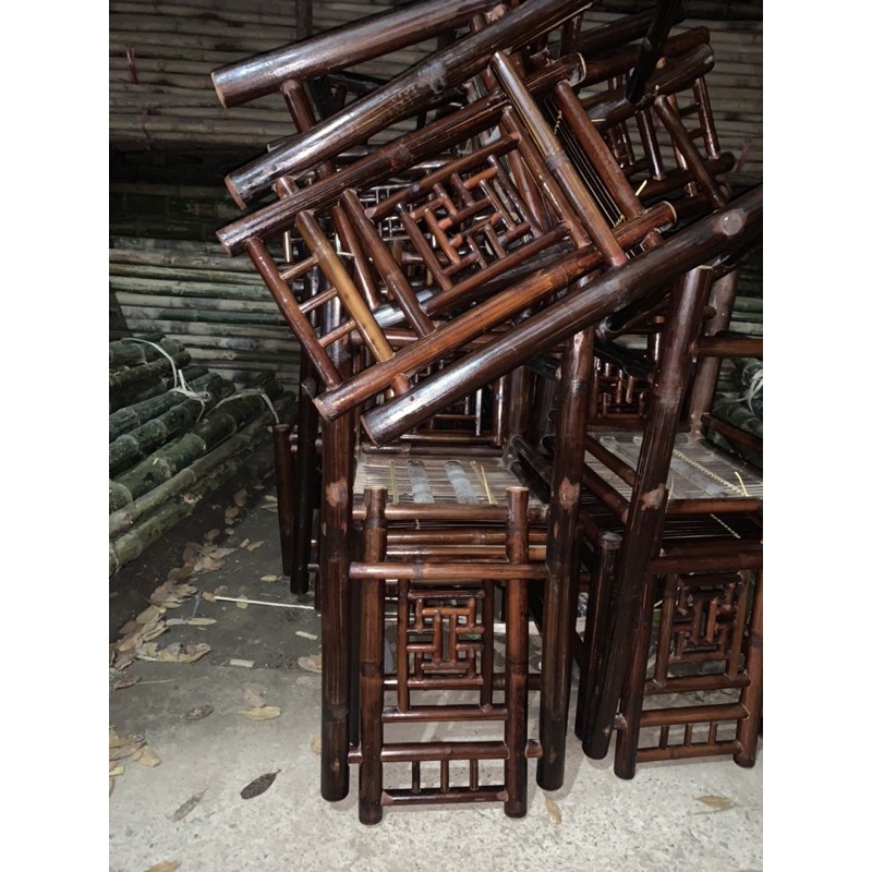 Bộ bàn ăn tre trúc