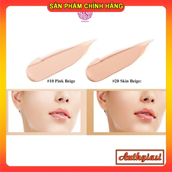 Phấn nước Cushion Cao Cấp Hàn Quốc LIME V Collagen Xanh / Real Cover Trắng đa năng căng bóng che khuyết điểm chống nắng