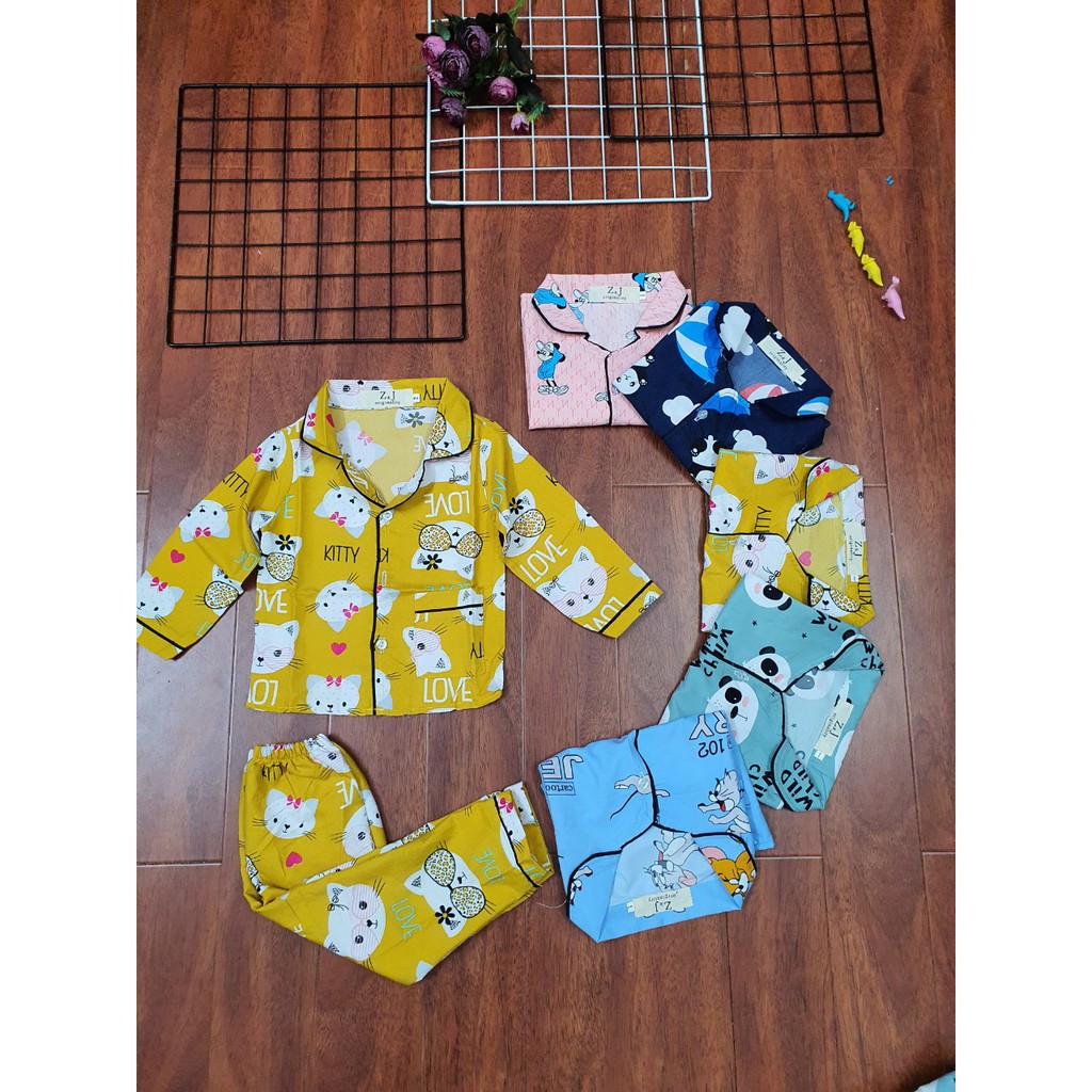 [ ẢNH THẬT SHOP TỰ CHỤP ] Bộ Pijama trẻ em dài tay dưới 20kg KATE THÁI LOẠI nhiều mẫu cực xinh cho bé