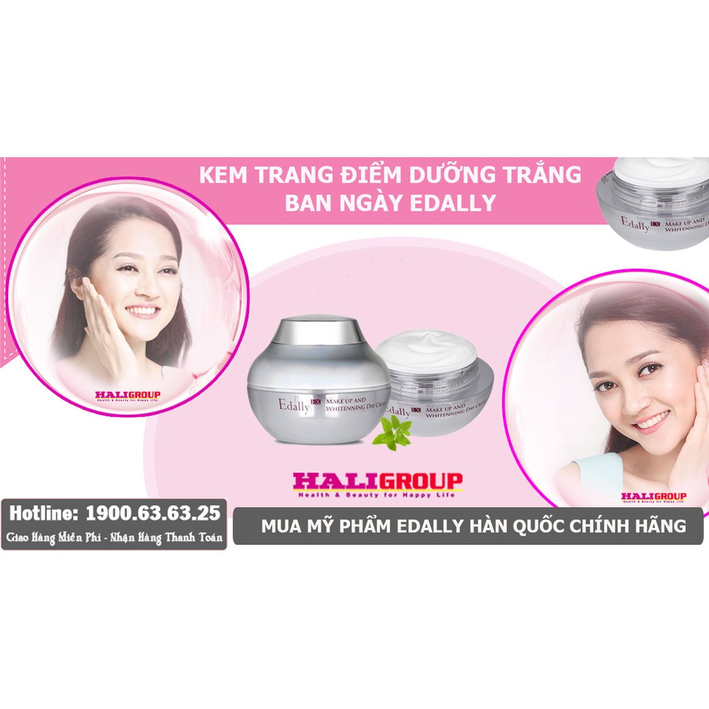 Kem Trang Điểm Dưỡng Trắng Ban Ngày Edally Không Lo Làn Da Nám Đen Sạm