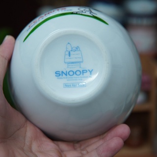 Chén Trắng Sứ Snoppy - Gốm Sứ Nhật Bản