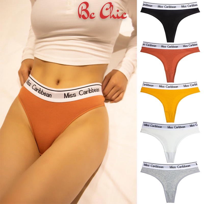 Quần Lọt Khe Nữ, Quần Lót Lọt Khe Sexy Cotton phối viền chun Miss Caribbean cá tính gợi cảm mã Q414 BC_CHIC LINGERIE