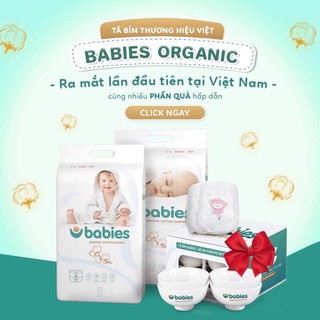Tã bỉm quần babies organic S66, M56, M54, L50, Xl46, XXL40