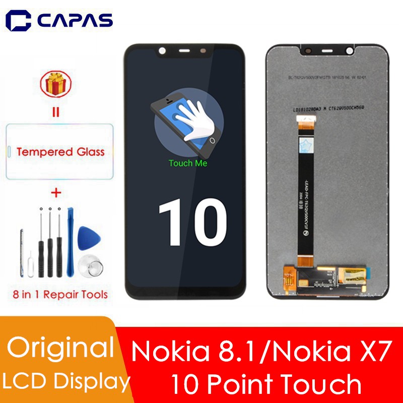 Màn Hình Cảm Ứng Lcd 100% Cho Nokia 8.1 / Nokia X7 6.18 Inch