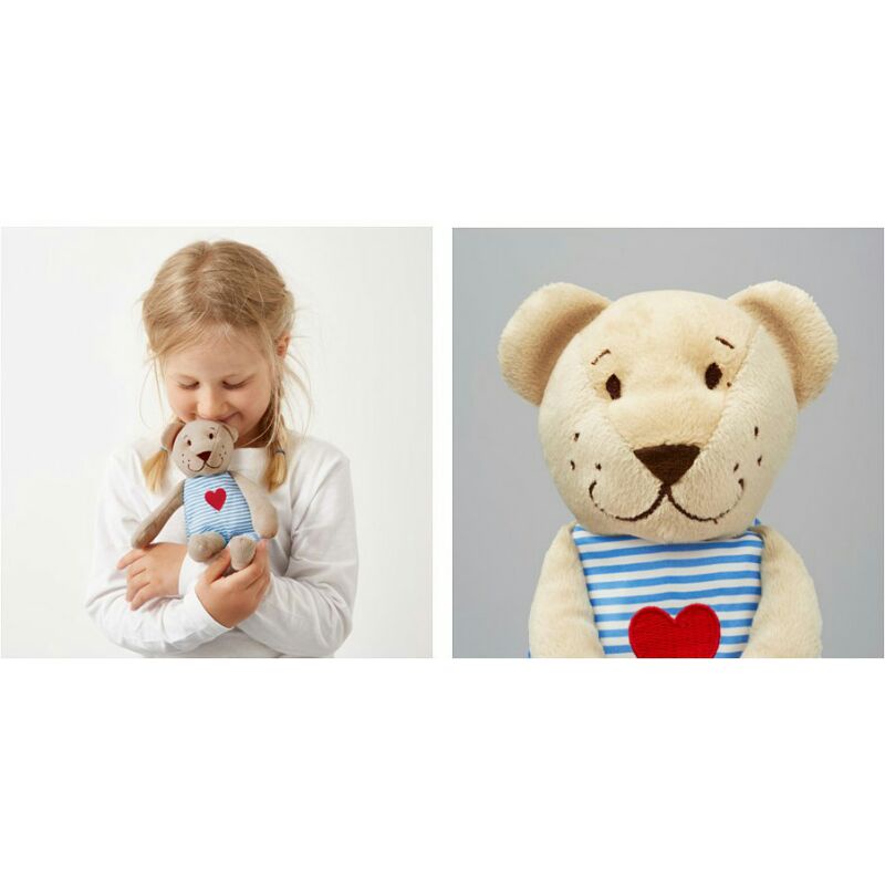 Gấu bông Ikea Bear tim cầm tay